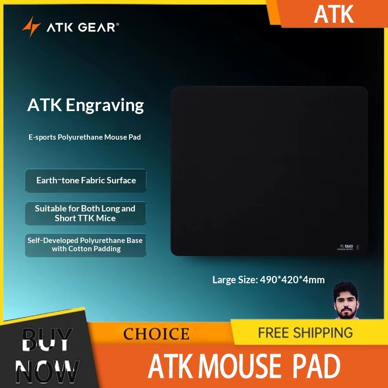 Pc Gaming Lounge - ATK 99g カーボン/エア Xソフト エスポート用マウスパッド、滑り止め加工、メカニカルキーボード対応、ゲーミングマウスパッド、カスタムオフィスPCゲーマー用アクセサリー