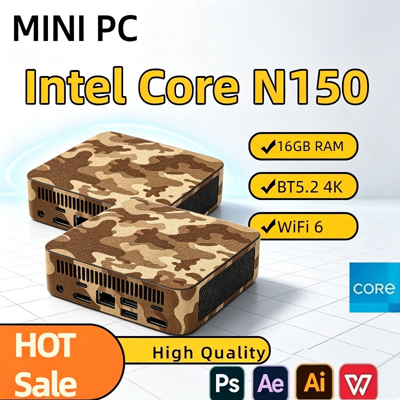 Pc Gaming Intel - コンパクトミニPC Intel N150ミニPCコンピューター 16GB RAM 1TB